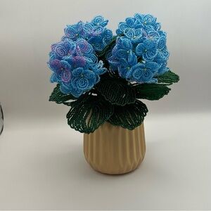 Handmade Beaded Hydrangea